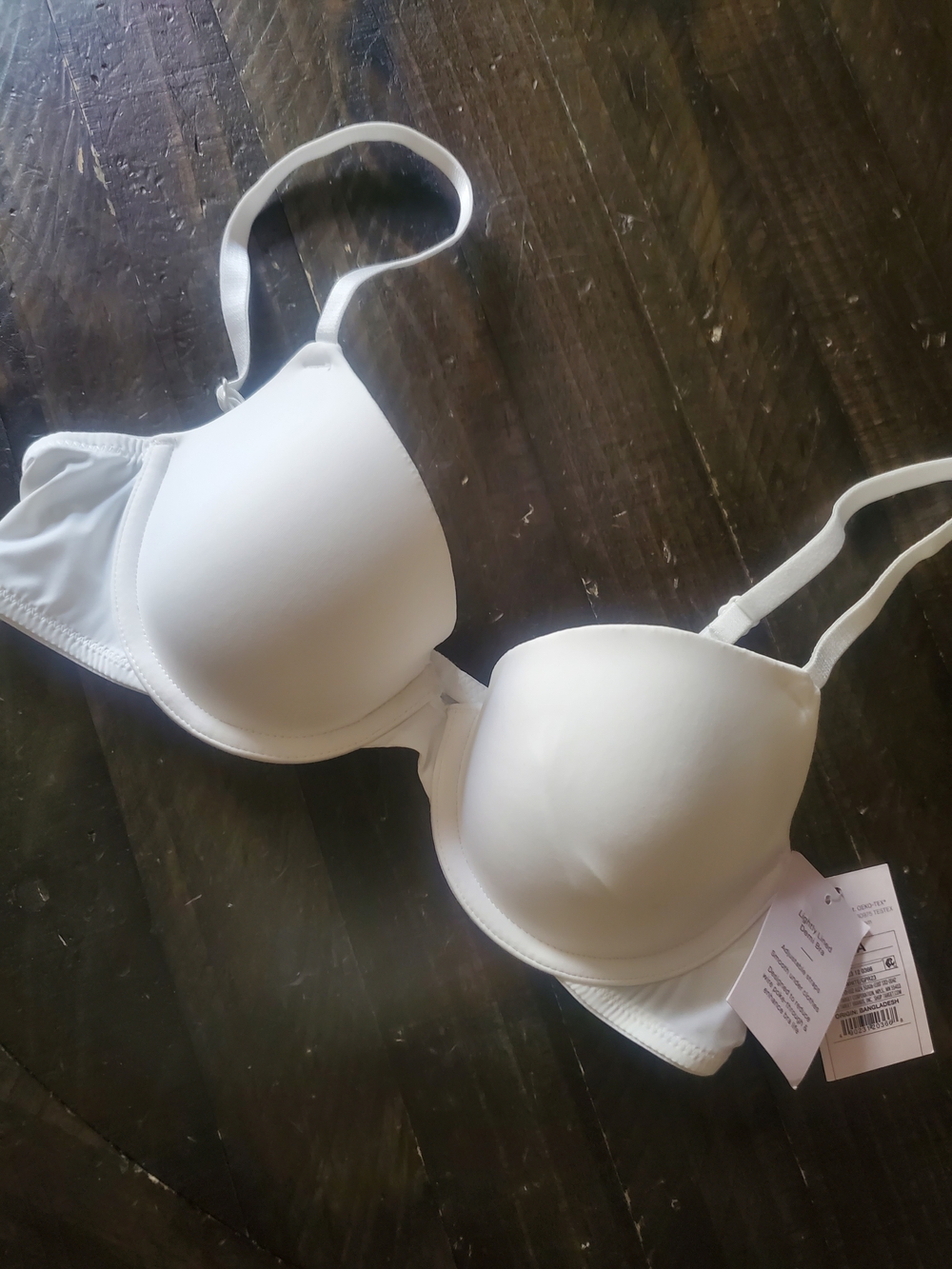Auden White Lightly Lined Demi Bra